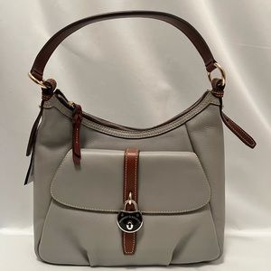NWT Dooney & Bourke hobo purse, handbag, grey, leather